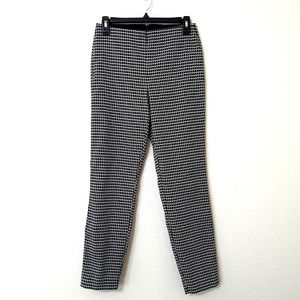 DKNY Houndstooth Black White Ankle Length Pants Women's Size 8